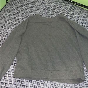 A Gray long sleeve shirt